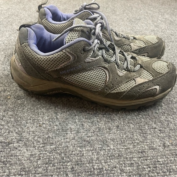 MERRELL Women’s Nova Ventilator Castle Rock Hiking Trail Shoes grey/purple 8.5 - Picture 2 of 11